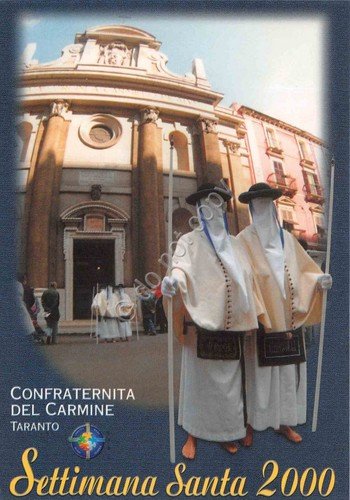 Cartolina Taranto Confraternita del Carmine Settimana Santa 2000