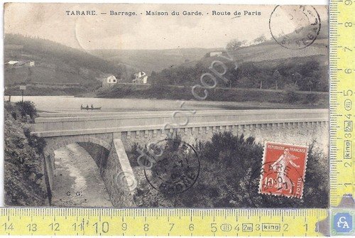 Cartolina Tarare - Barrage et Maison du Garde - Vg …