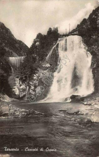 Cartolina Tarcento Cascate di Crosis 1953 | Immagine principale