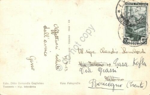 Cartolina Tarcento Cascate di Crosis 1953 | Immagine Gallery 2