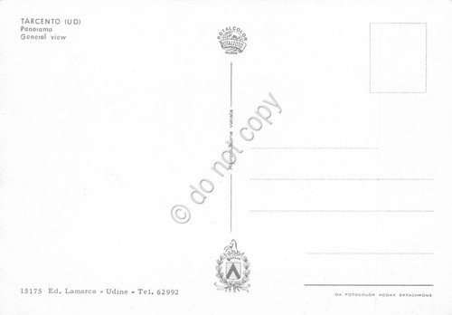 Cartolina Tarcento Panorama paese