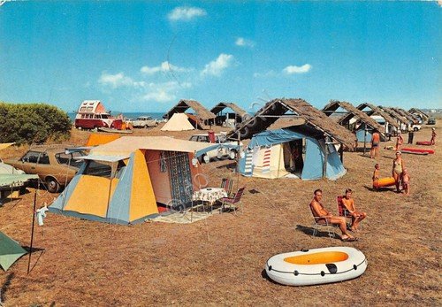Cartolina Tarquinia Lido Camping Campeggio 1973