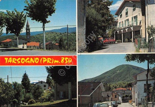 Cartolina Tarsogno vedute varie paese 1987 | Immagine principale