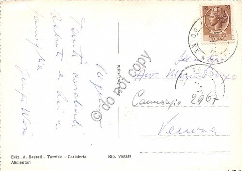 Cartolina Tarvisio Campi di sci sciatori