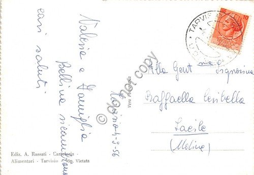 Cartolina Tarvisio Fusine Laghi 1956 | Immagine Gallery 2