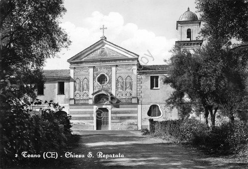 Cartolina Teano Chiesa Santa Reparata anni '50 | Immagine principale
