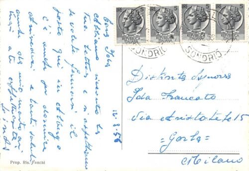 Cartolina Teglio Panorama 1956