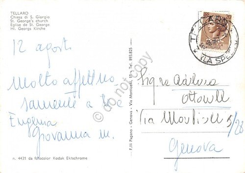 Cartolina Tellaro Chiesa S. Giorgio (La Spezia) | Immagine Gallery 2