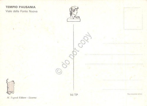 Cartolina Tempio Pausania Viale della Fonte Nuova animata | Immagine Gallery 2