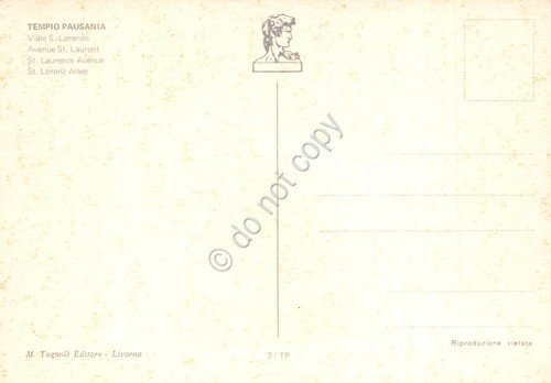 Cartolina Tempio Pausania Viale San Lorenzo case auto | Immagine Gallery 2