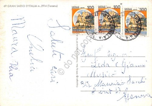 Cartolina Teramo Gran Sasso d'Italia