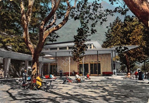 Cartolina Terme di Boario esterno delle terme animata 1961 timbro … | Immagine principale