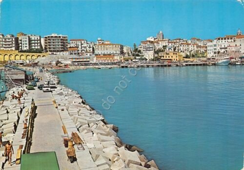 Cartolina Termoli Porto e panorama parziale