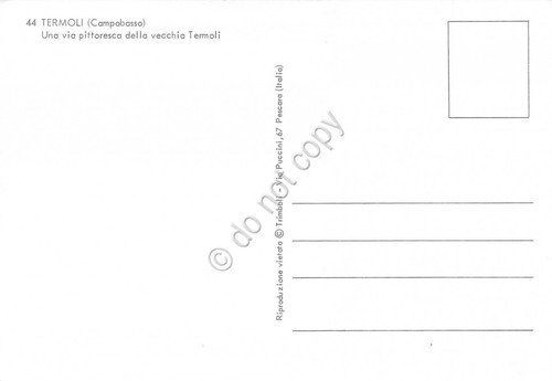 Cartolina Termoli via della vecchia città animata | Immagine Gallery 2