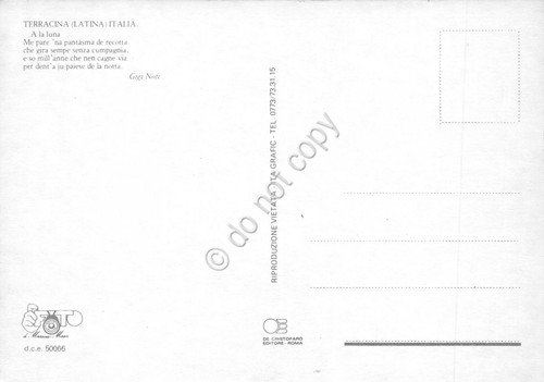 Cartolina Terracina notturno con luna (Latina) | Immagine Gallery 2