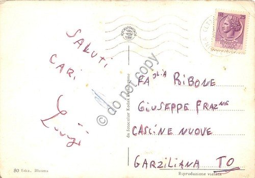 Cartolina Terracina saluti da vedutine (Altre tematiche)