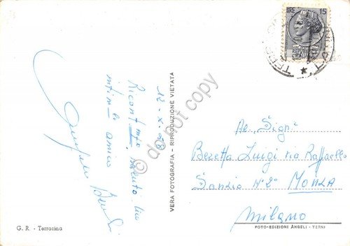 Cartolina Terracina Spiaggia 1958 | Immagine Gallery 2