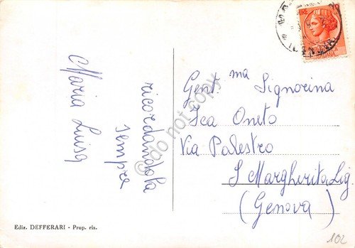 Cartolina Terrarossa Ferrada vedute anni '50