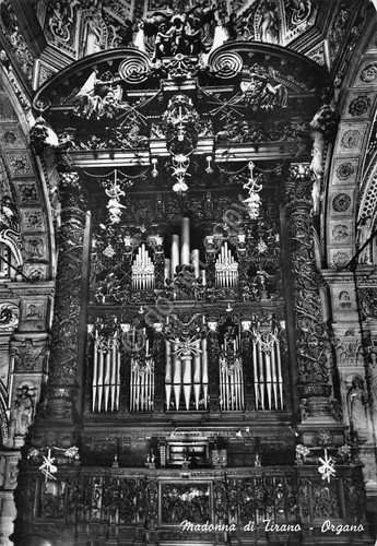 Cartolina Tirano Madonna di Tirano Organo anni '50 | Immagine principale