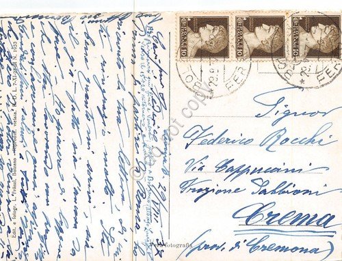 Cartolina Tires Hotel Dolomiti Lavina Bianca vedute 1937 | Immagine Gallery 2