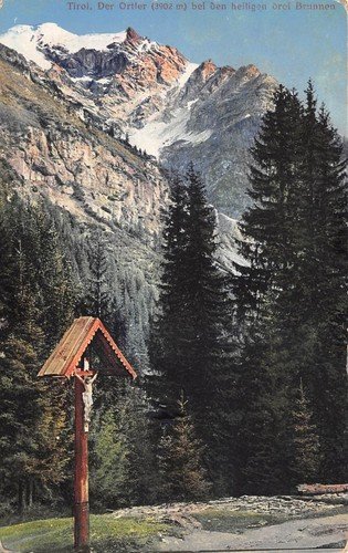 Cartolina Tirolo Ortler Crocefisso 1938 | Immagine principale