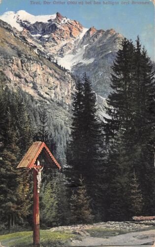 Cartolina Tirolo Ortler Crocefisso 1938