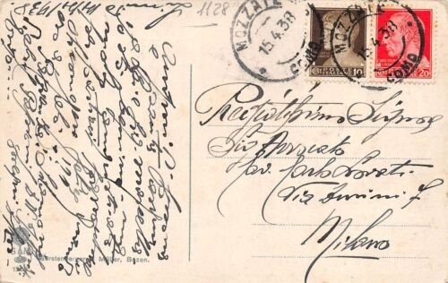 Cartolina Tirolo Ortler Crocefisso 1938