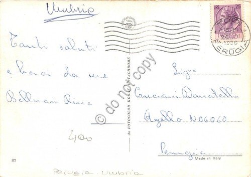 Cartolina Todi saluti da vedutine (Altre tematiche)
