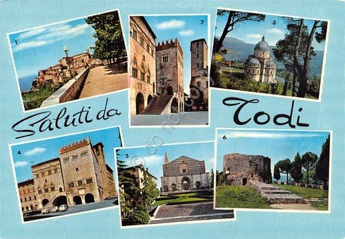 Cartolina Todi vedute (Perugia) | Immagine principale