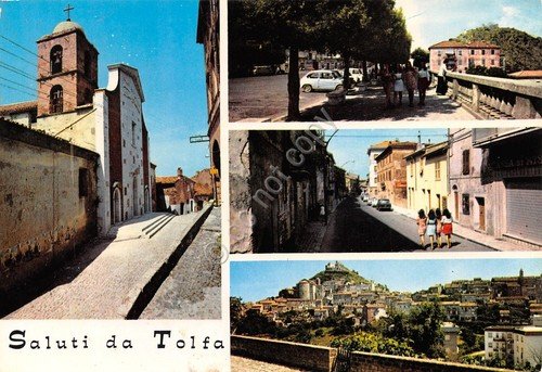 Cartolina Tolfa vedute varie paese animata 1979 | Immagine principale