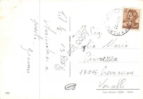 Cartolina Tolmezzo vedute e panorama 1968 | Immagine Gallery 2