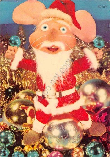 Cartolina Topo Gigio da Babbo Natale Ed Del Colombo Milano | Immagine principale
