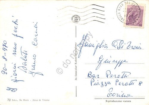 Cartolina Torbole Lago di Garda vedute 1970 grinza (Trento) | Immagine Gallery 2