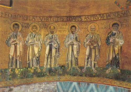 Cartolina Torcello Basilica Mosaico I dodici Apostoli | Immagine principale