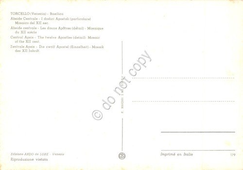 Cartolina Torcello Basilica Mosaico I dodici Apostoli | Immagine Gallery 2
