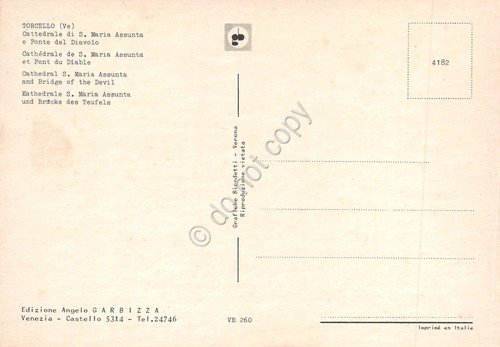 Cartolina Torcello vedute varie Cattedrale Ponte del Diavolo anni '80 | Immagine Gallery 2