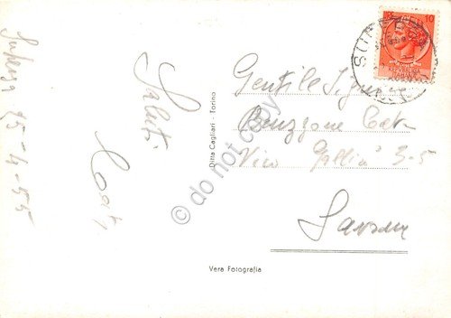 Cartolina Torino Basilica di Superga dall'alto 1955 | Immagine Gallery 2