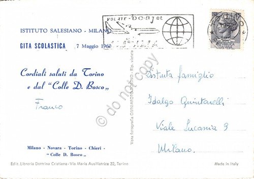 Cartolina Torino Basilica Maria Ausiliatrice Altare Maggiore Istituto Salesiano