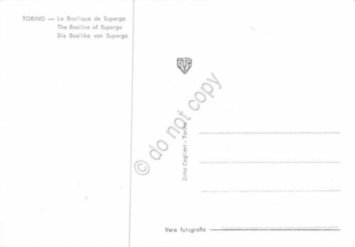 Cartolina Torino Colle di Superga e Basilica colorata | Immagine Gallery 2