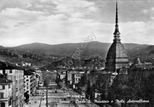 Cartolina Torino Corso San Maurizio e Mole Antonelliana Ed. SAF | Immagine principale