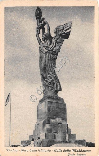 Cartolina Torino faro della Vittoria Colle della Maddalena | Immagine principale