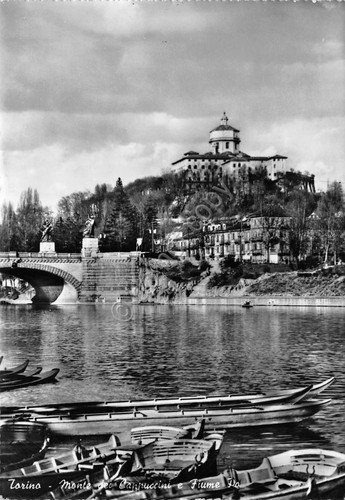 Cartolina Torino Fiume Po timbro a targhetta volate Pan Am … | Immagine Gallery 2