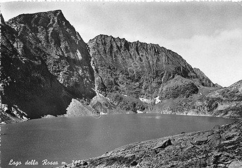 Cartolina Torino Lago della Rossa 1954