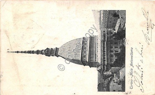 Cartolina Torino Mole Antonelliana 1900 cca | Immagine principale