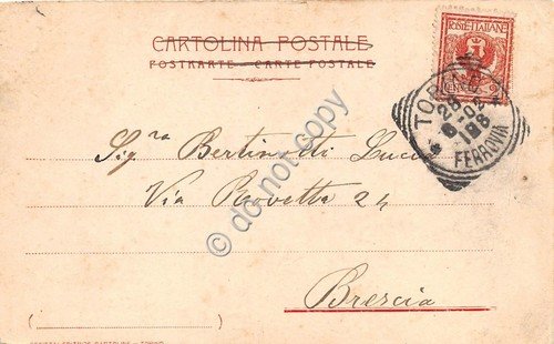 Cartolina Torino Mole Antonelliana 1900 cca | Immagine Gallery 2