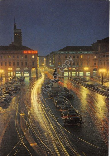 Cartolina Torino Piazza S. Carlo Nott XLVI Congresso Oftalmologia Tubi … | Immagine principale