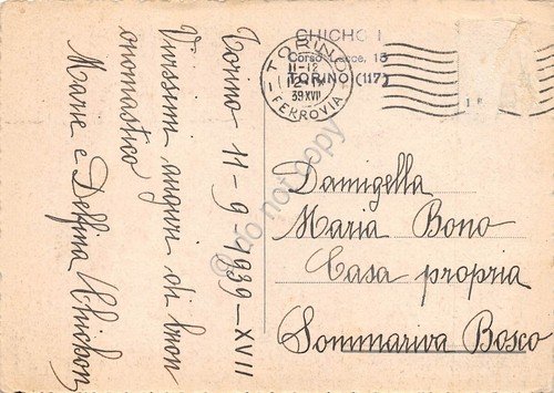 Cartolina Torino Ponte Vittori Emanuele e Gran Madre di Dio …