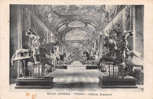 Cartolina Torino Reale Armeria Galleria Beaumont