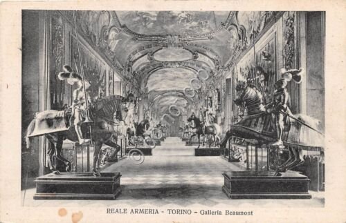 Cartolina Torino Reale Armeria Galleria Beaumont