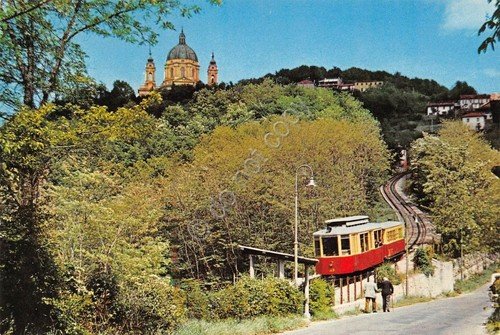 Cartolina Torino Superga Funicolare animata